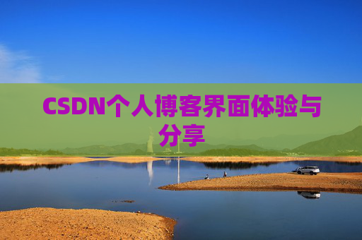 CSDN个人博客界面体验与分享